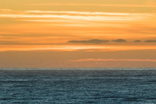 The Golden Hour Over the Sea 