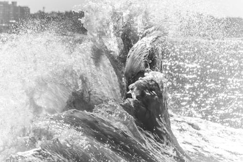 Бесплатное стоковое фото с большие волны, буря, вода