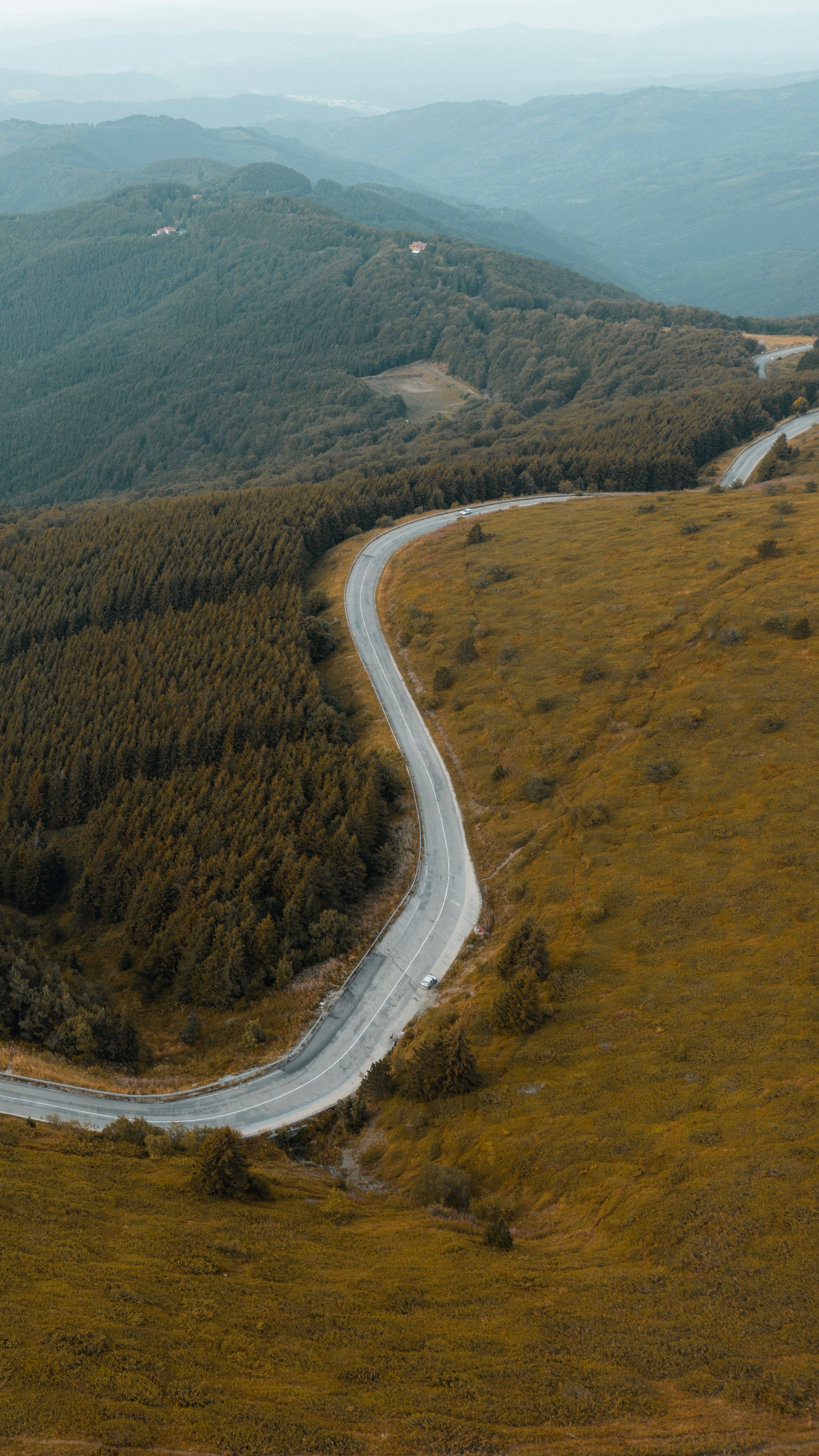 Aerial Photography of Road on Mountain · Free Stock Photo