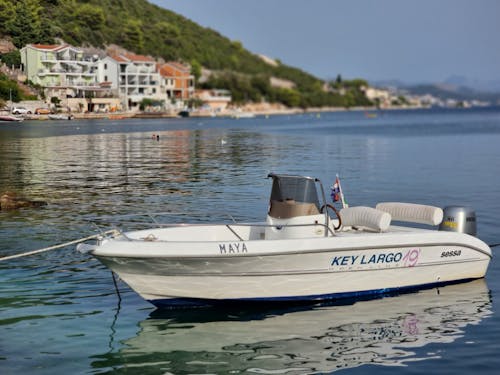 White Motorboat on Water