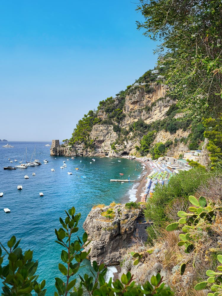 Scenic View Of Fornillo Beach 