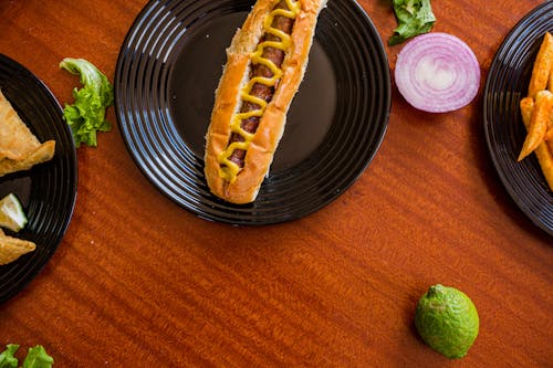 A Close-Up Shot of a Delicious Hot Dog