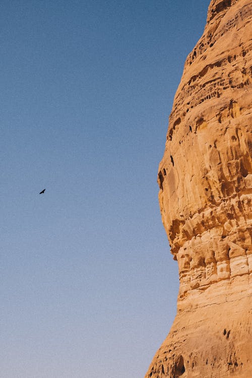 Blue Sky over a Rock Formation