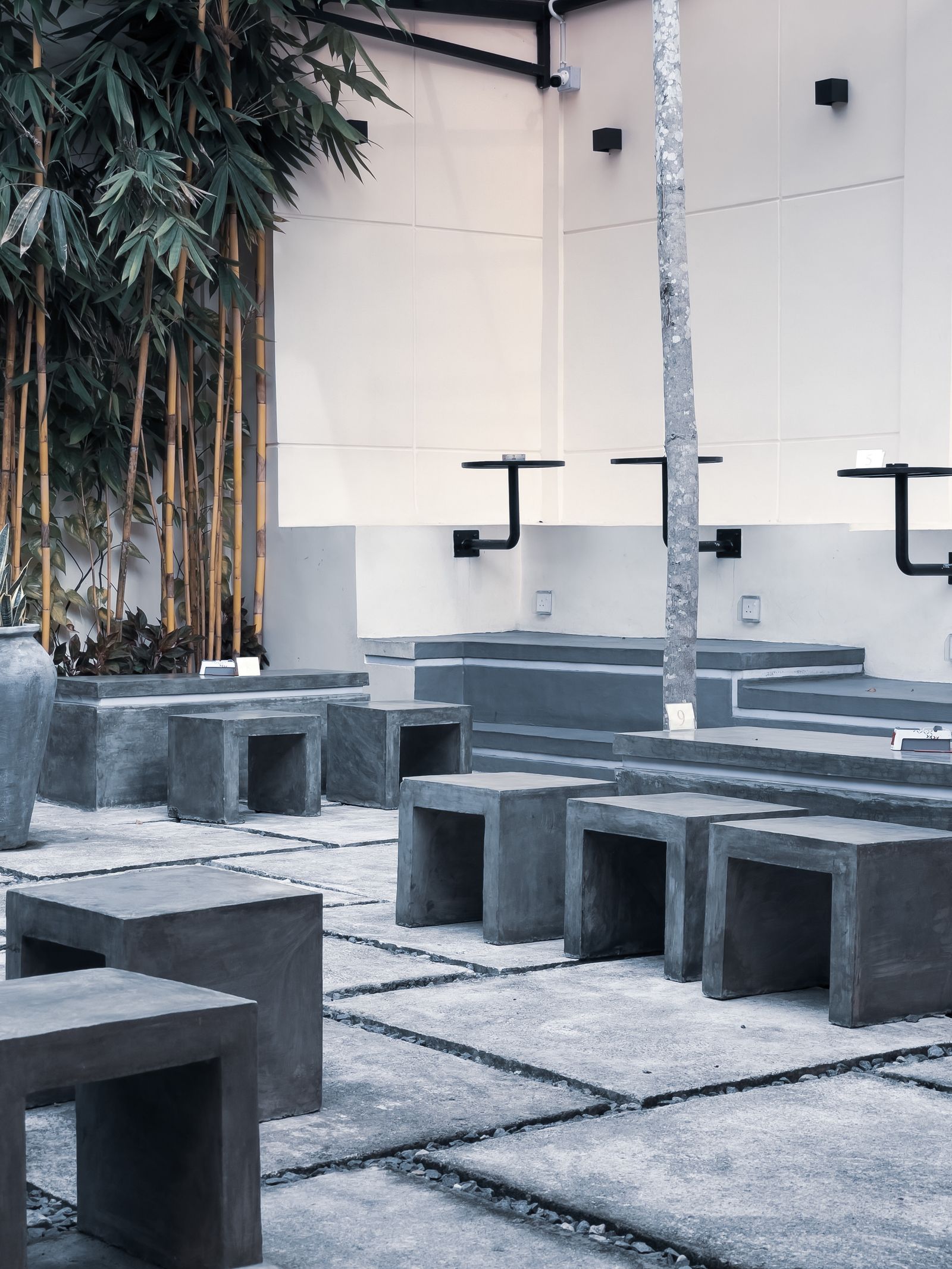 Outdoor patio with concrete pavers and seating — Contractor Branding Consistency: Match Your Truck to Website