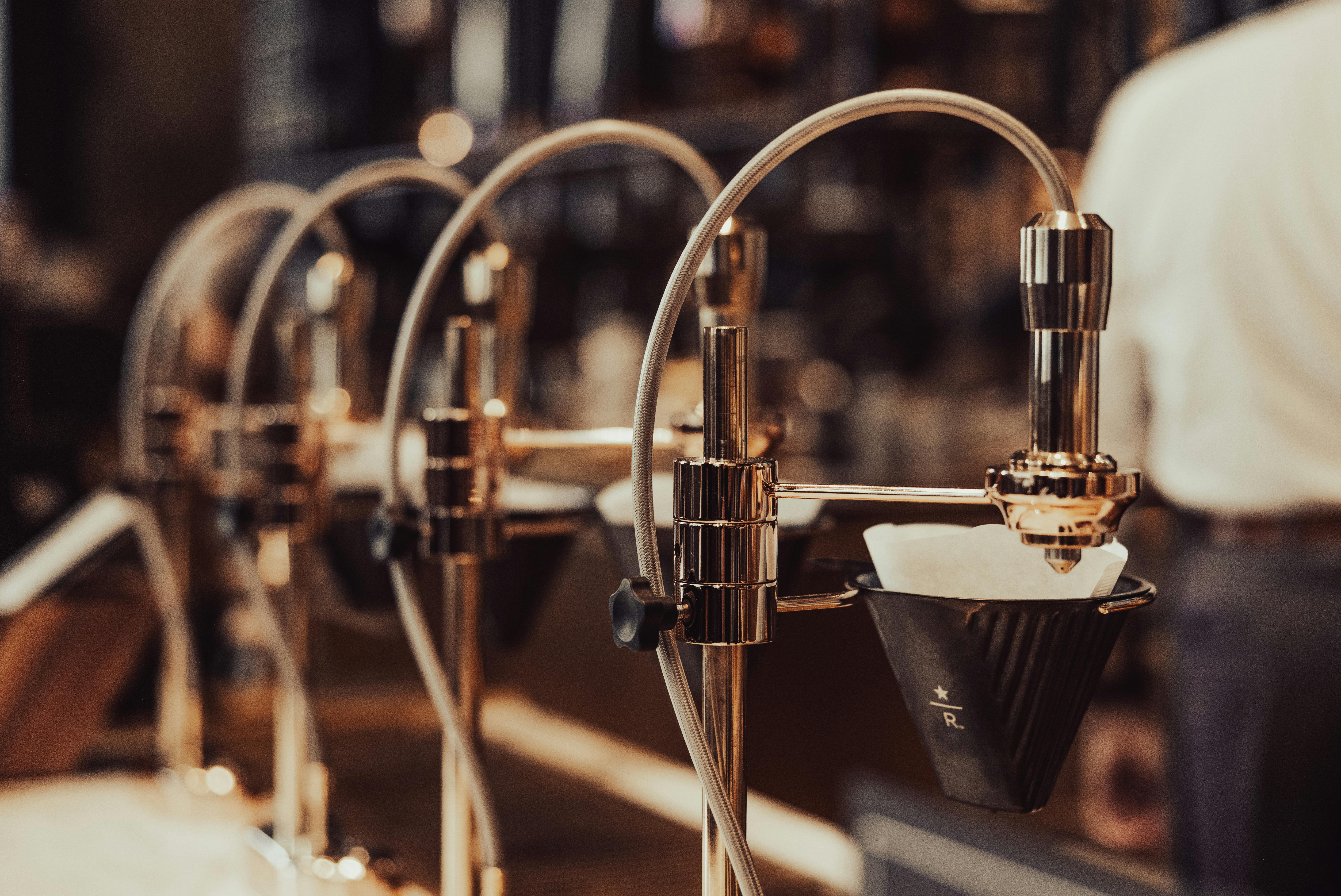 Drip Coffee Setup in a Starbucks Reserve Store · Free Stock Photo