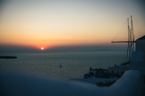 Scenic View of Sea during Sunset 