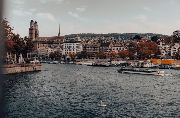 Cityscape Of Zurich In Switzerland