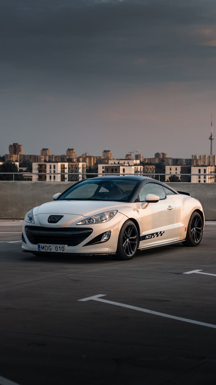 A White Peugeot RCZ