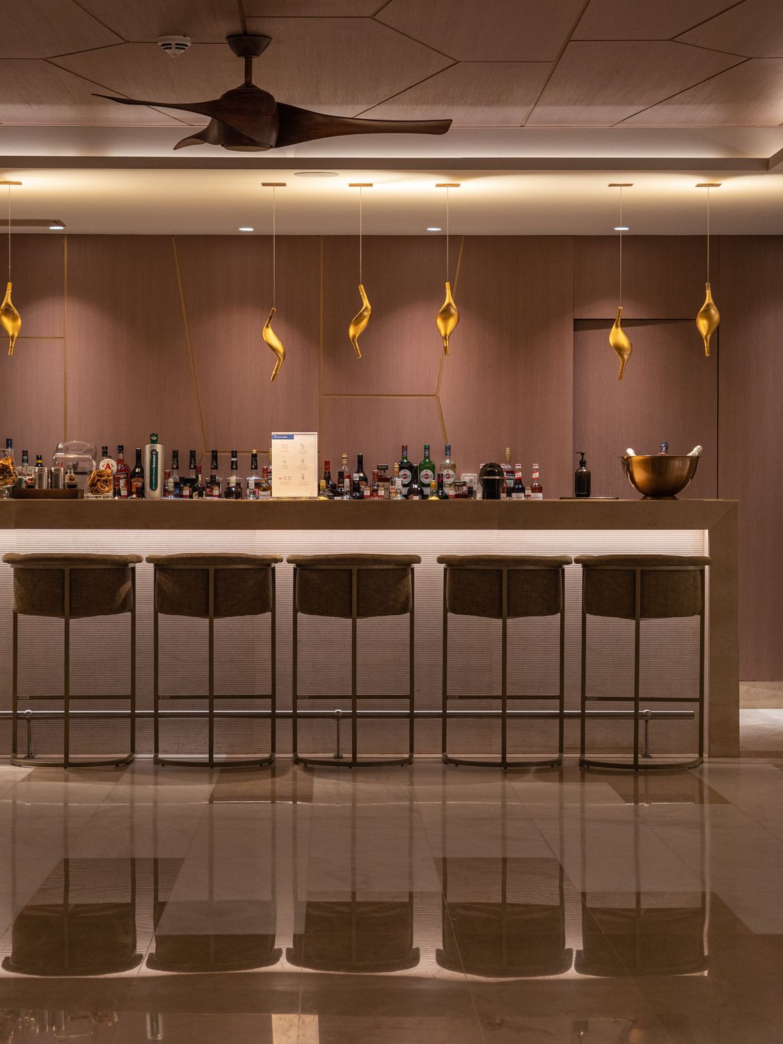 Modern Interior Design of a Bar Counter · Free Stock Photo