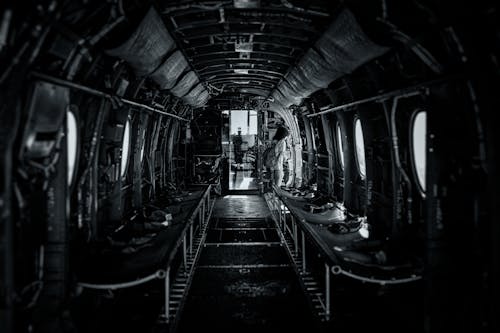 內部, 漆黑, 航空器 的 免費圖庫相片