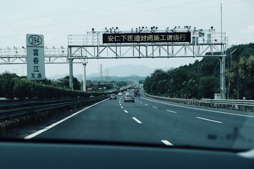 Landscape Photography of a Highway in Asia