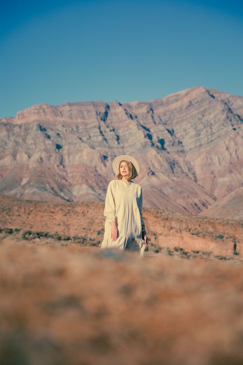 Woman Standing in the Desert 