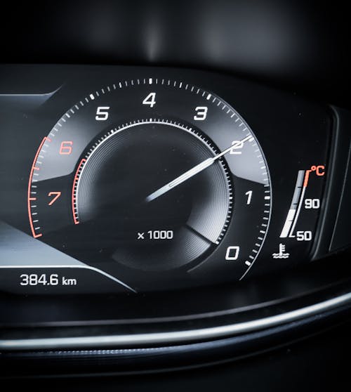 Free The Speedometer of a Peugeot 2008 Stock Photo