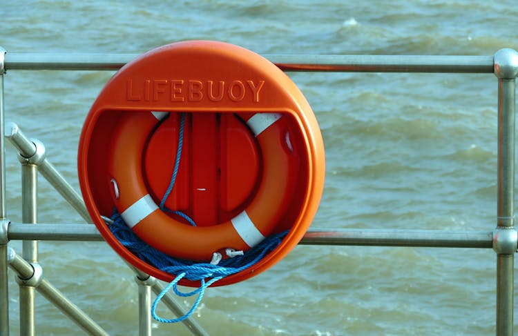 Orange Lifebuoy In Case