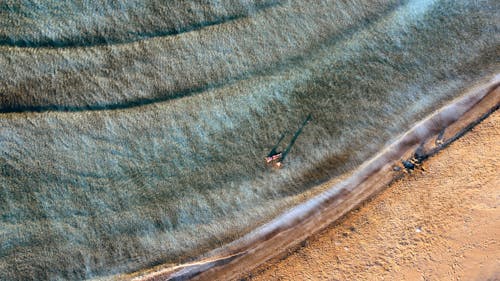 Foto d'estoc gratuïta de a la vora de l'oceà, foto des d'un dron, fotografia des d'un dron