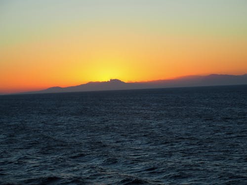 Free stock photo of evening sun, sea, sun