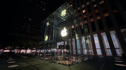 Foto stok gratis apel, cahaya buatan, new york