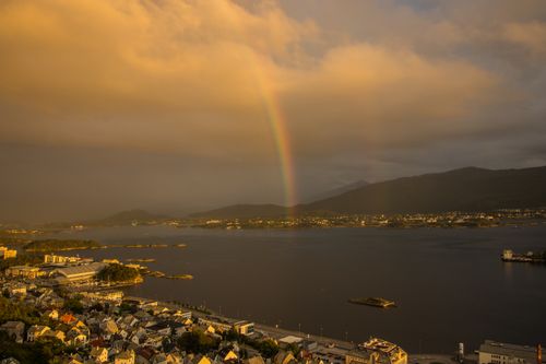 Free stock photo of alesund, city, cloud Stock Photo