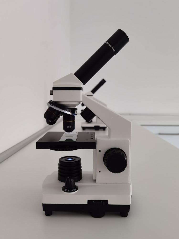 Close-Up Shot Of A Microscope 