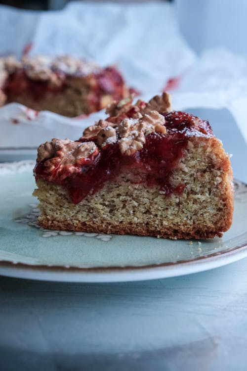 Slice of Cake on a Plate
