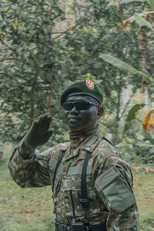 A Soldier Saluting