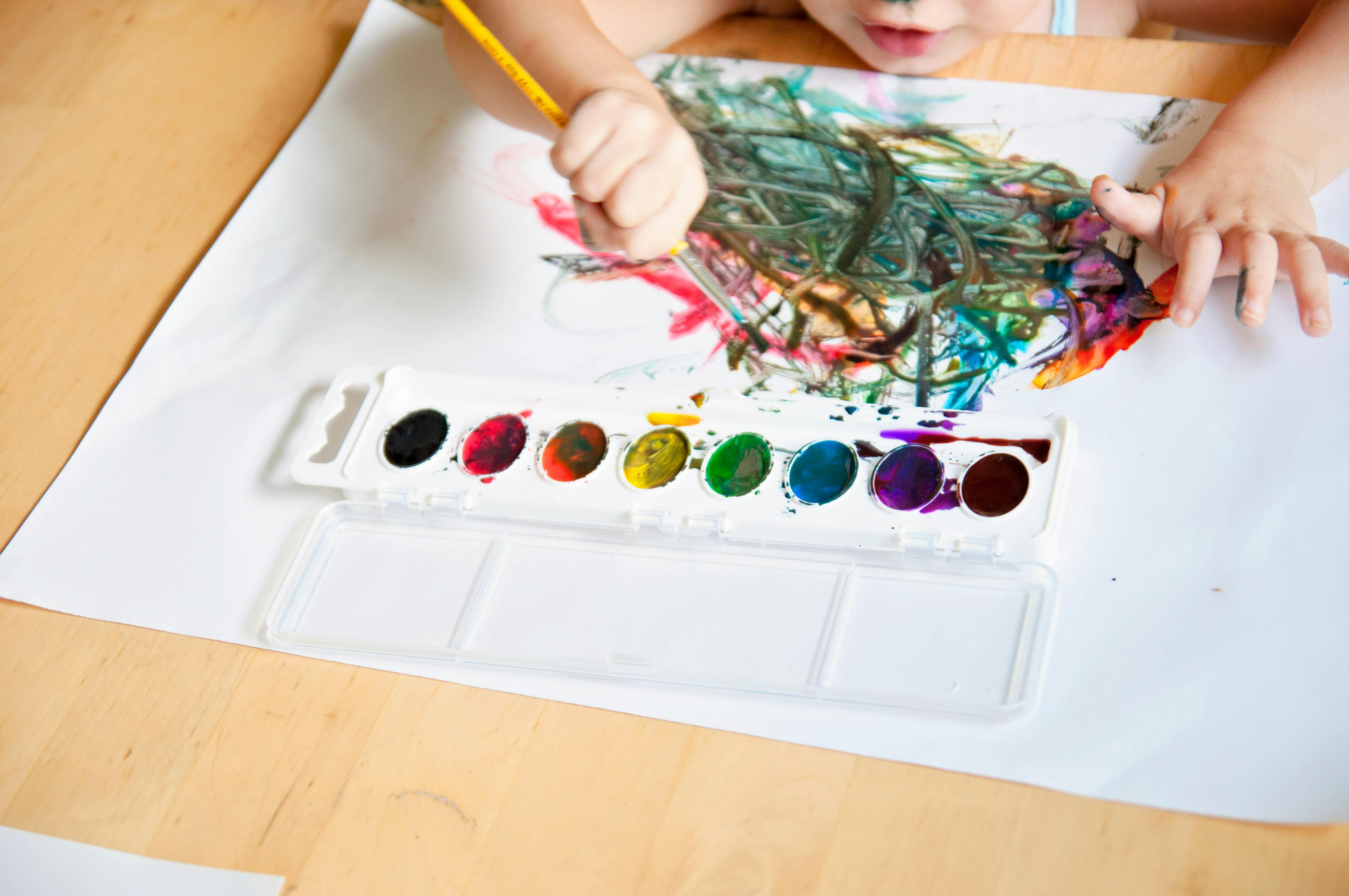 Free Stock Photo Of Arts And Crafts Child Child Painting