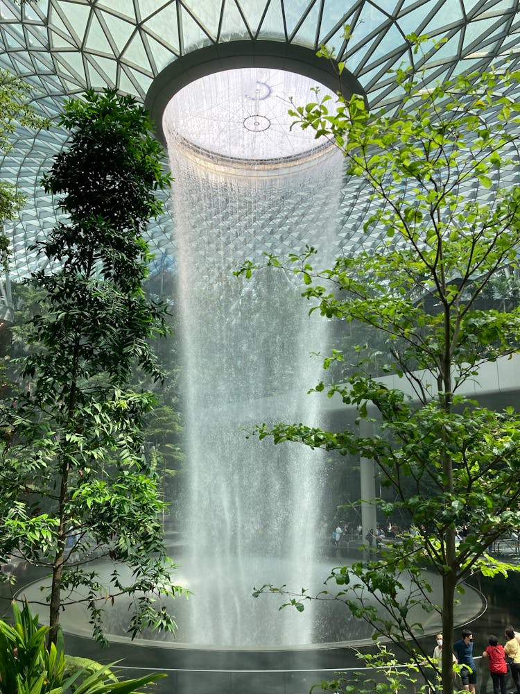 Waterfall Inside Jewel Changi Airport