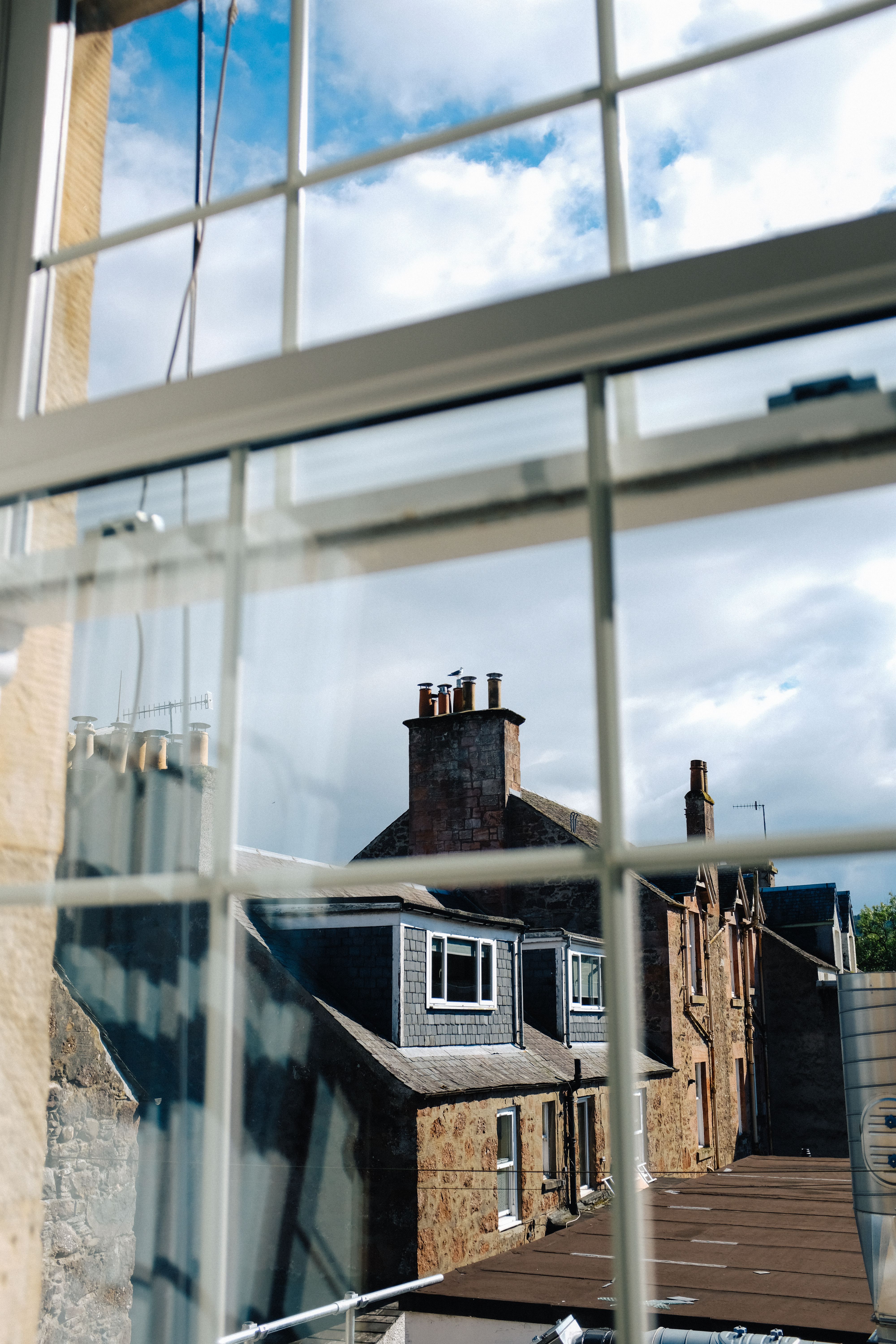 Houses Seen through Window · Free Stock Photo