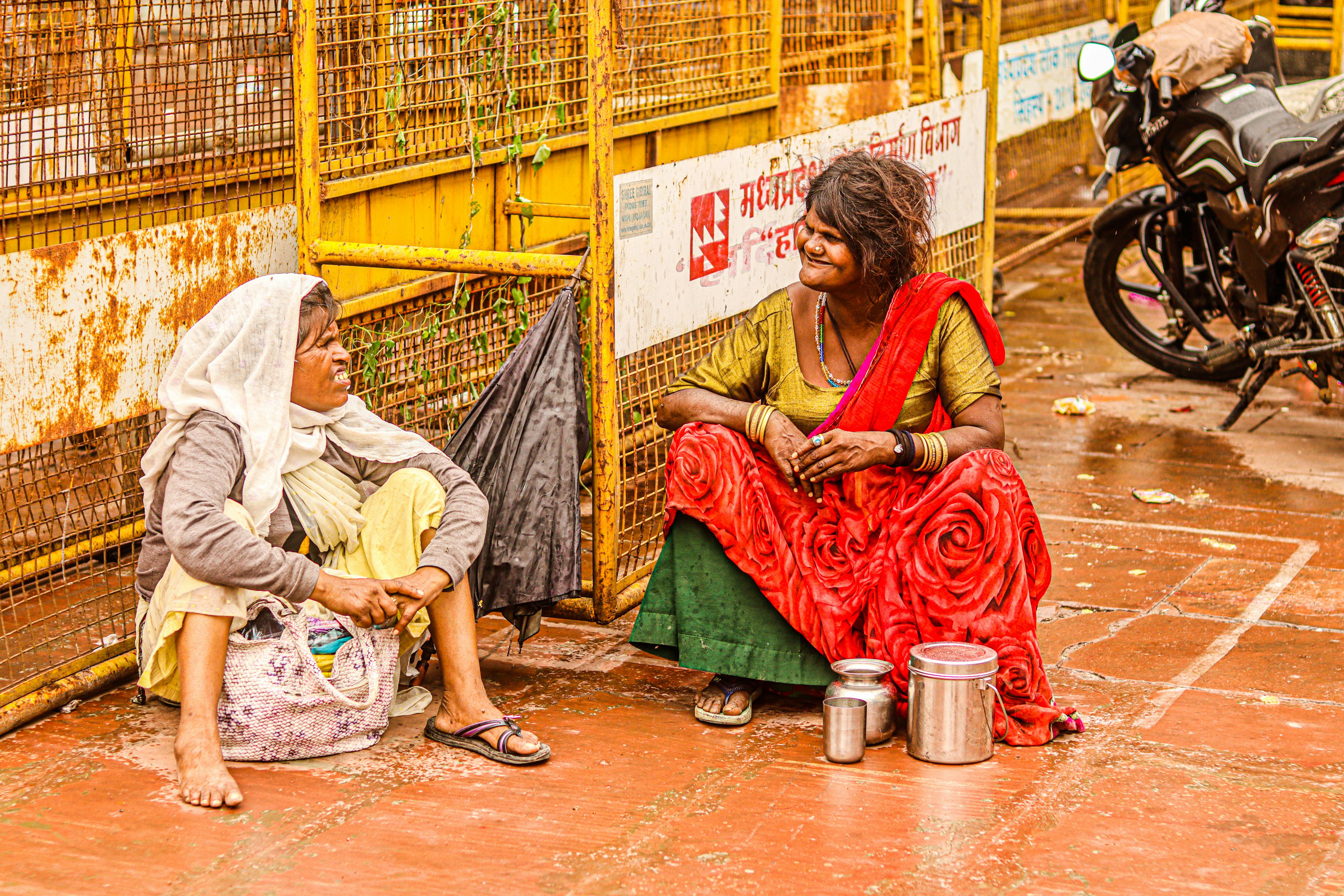 Homeless Women in the Street
