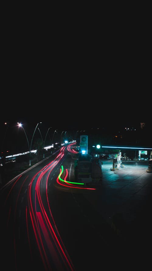 Foto profissional grátis de automóveis, cair da noite, exposição longa