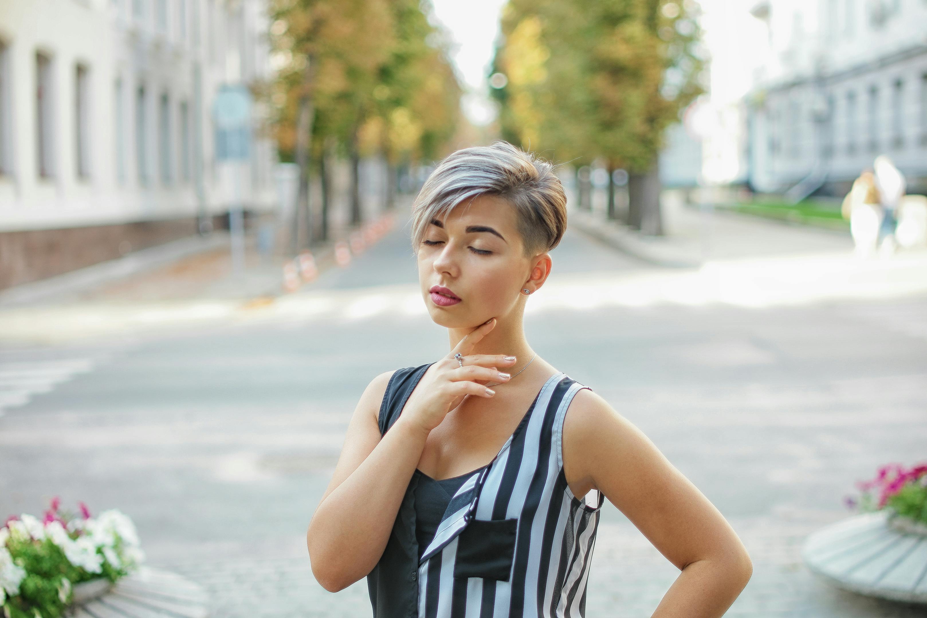 Woman in Black and White Tank Top · Free Stock Photo