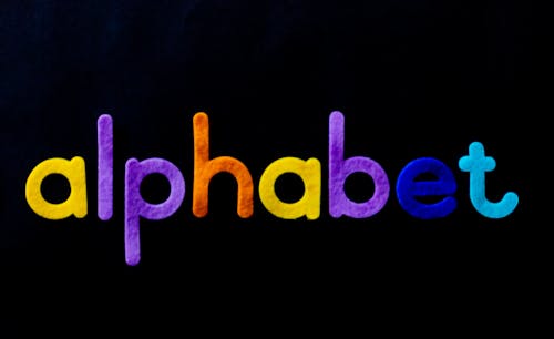 Free Alphabet With Text Overlay Stock Photo