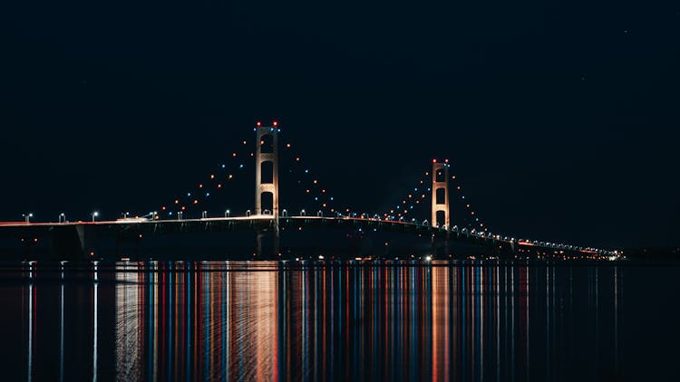 Mackinac Bridge In Michigan