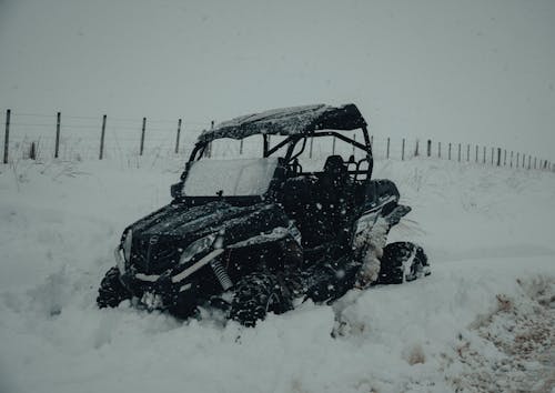 Foto d'estoc gratuïta de atv, congelant, gelat