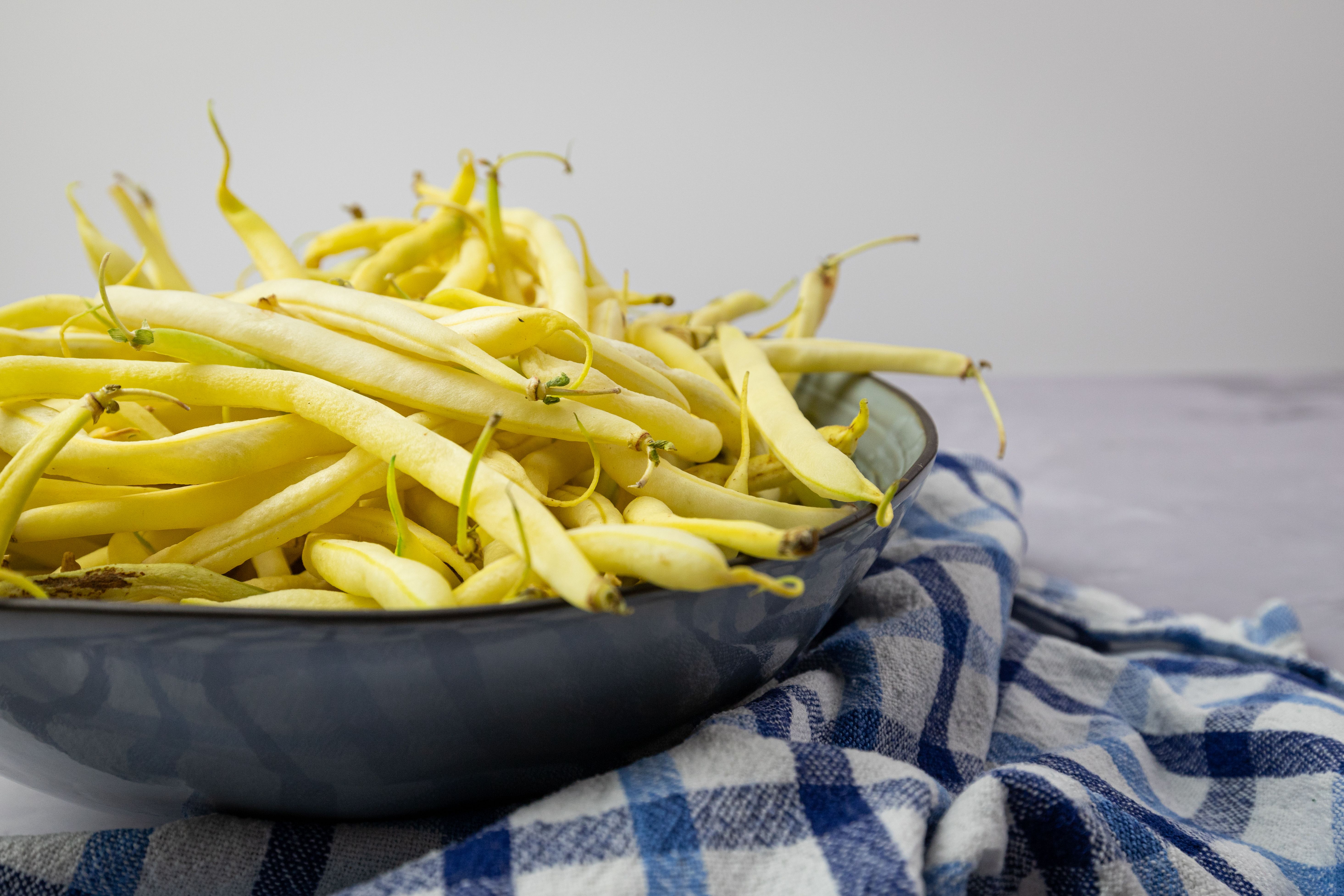 A bowl of cooked cannellini beans, large and creamy white with a smooth skin, next to a few dried beans and a sprig of rosemary.