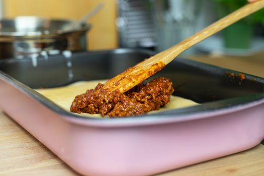 Home Recipe Lasagna With Meat
