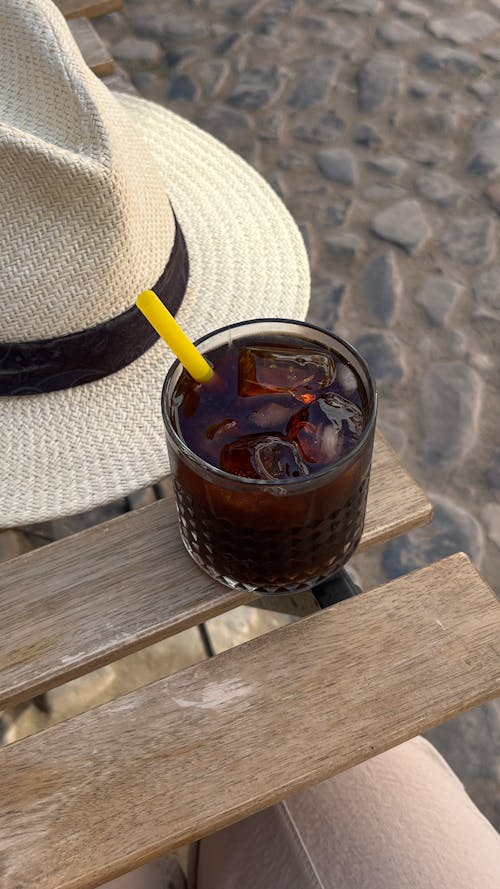 Cold Beverage on Glass Cup