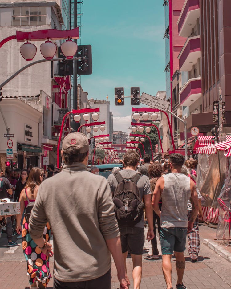 People Walking On Street