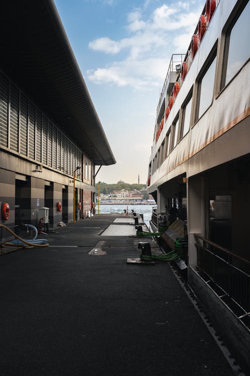 Cruise Ship Moored in the Dock 