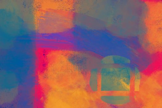 Dynamic abstract art with vivid colors and bold brushstrokes.