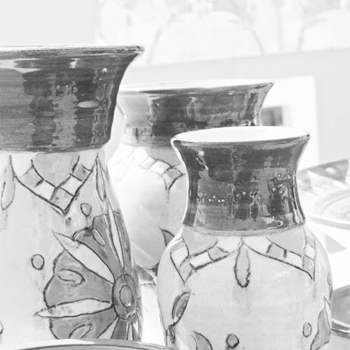 Free stock photo of santorini, vases
