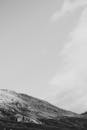Grayscale Photo of a Mountain