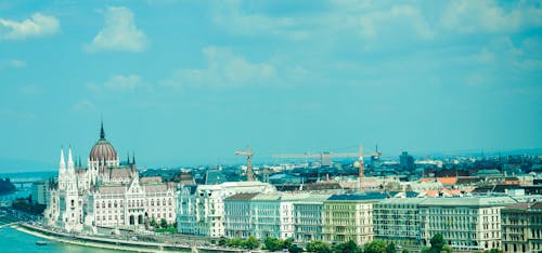 Free stock photo of architecture, blue, bridge