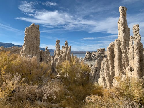 Scenic View of the Rock Formations Under Blue Sky