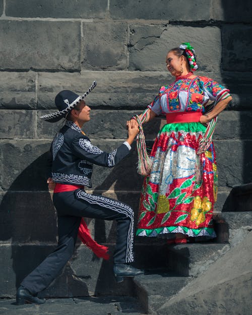 Man and Woman Dancing Together