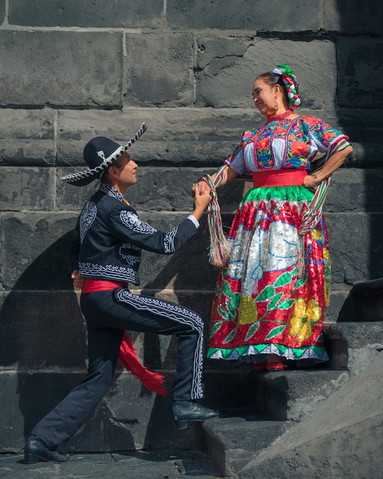 Man And Woman Dancing Together