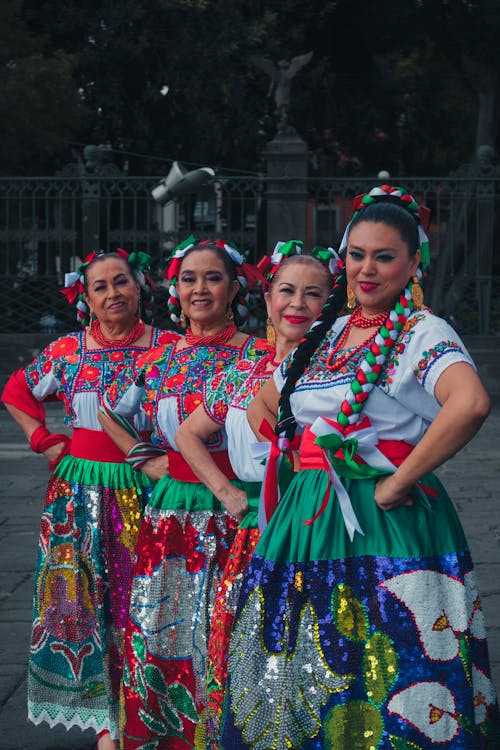 Women in Folklore Dresses