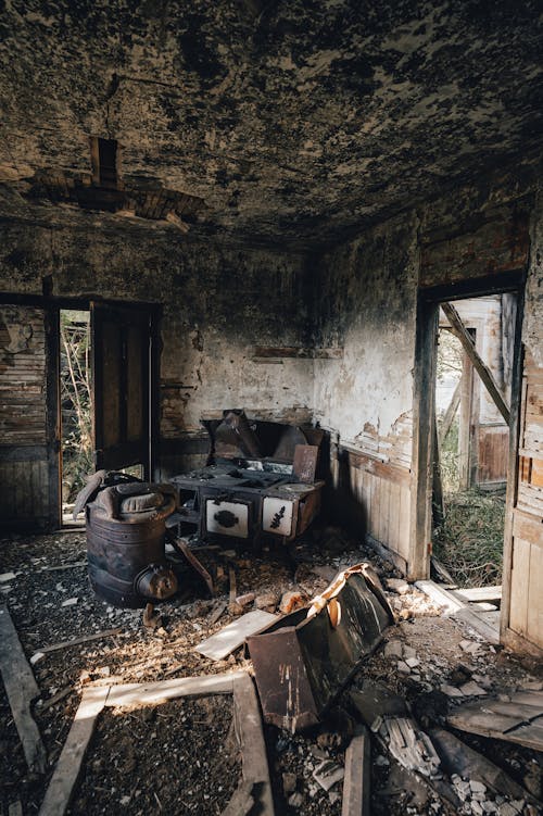 Burnt Kitchen Area