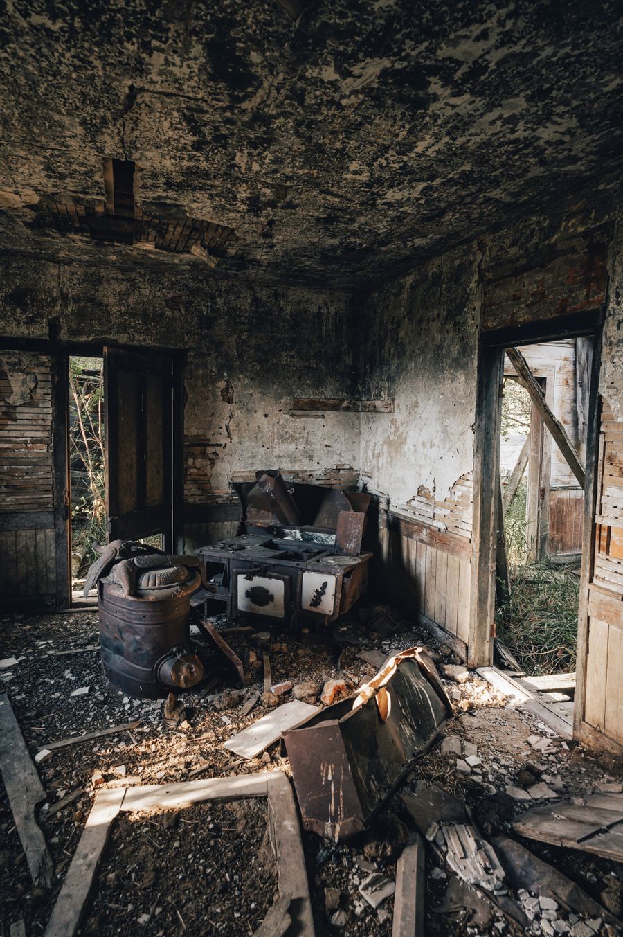 Nettoyage après incendie — photo d'illustration