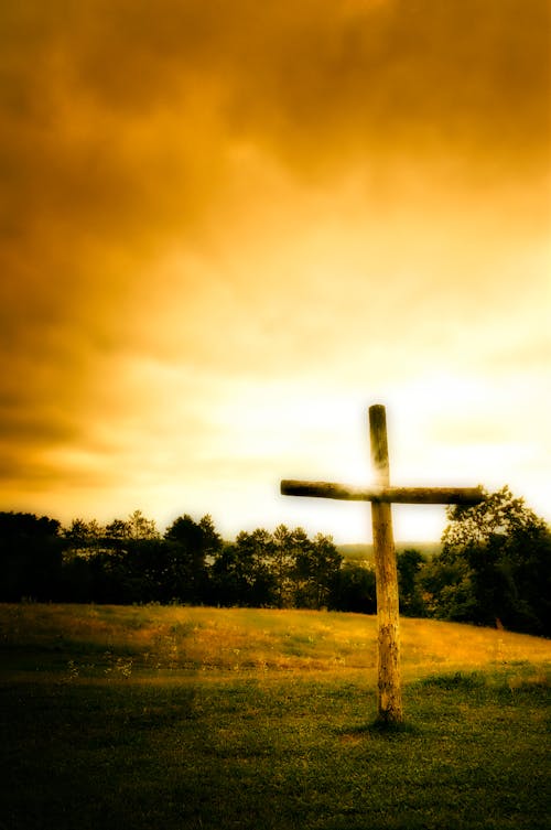 Free stock photo of christian, cross, sunset